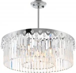 Потолочная люстра хрустальная на штанге Arte Milano Sorrento-8909 378909/8/300/580 CR (220V)