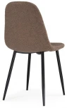 Стул Woodville на металлокаркасе Lilu dark brown / black 15422