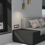 Рамка на 3 поста (черный алюминий) Werkel W0033508 (a066331)