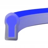 Гибкий неон 25x13 220В 8Вт/м Blue IP65 50м Maytoni 201235