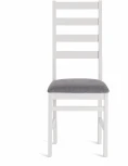 Стул SWEDEN Многослойная фанера, 41*40*99 см, white, ткань тёмно-серая (150) Tetchair 19823