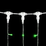 Гирлянда Занавес 1 x 6 м Зеленый 220В, 600 LED, Провод Прозрачный ПВХ, IP54