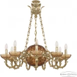 Подвесная люстра Bohemia Verona 72003P/9/210 G P Amber/M-1F Y8