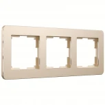 Рамка на 3 поста Platinum (шампань) Werkel W0032611 (a059217)