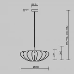 Подвесной светильник Maytoni Cambio MOD398PL-01GR1 (220V, на проводе)