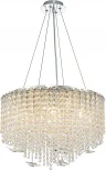 Подвесная люстра (12051/11P Chrome) Indigo Giulietta V000599 (220V, хрусталь, подвески, на тросе, круглые)