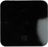 Выключатель одноклавишный с подсветкой (черный) Stekker София 49292