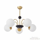 Потолочная люстра на штанге Arte Milano Napoli 312066/D700/5 BS/BK (220V, шарики)