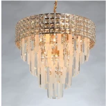 Подвесная люстра каскадная хрустальная De City Бриз 111014008 (220V, на цепи)