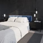 Выключатель трехклавишный (сталь) Voltum S70 VLS030105