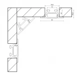 Профиль встраиваемый RC-1030 SWG