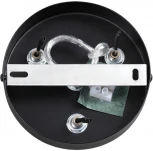 Подвесной светильник Lumion Basalto 6598/3C черный/черный. коричневый металл, эко кожа/металл, стекло Е27 3*40W 220V (на тросе, круглые)