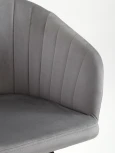 Стул MyFar Фредерик поворотный темно-серый велюр MF1043-1
