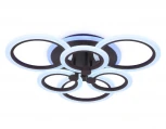 Потолочная люстра ярусная Ambrella Acrylica FA528 (регулировка яркости, LED, 220V, пульт управления, управление смартфоном, умный дом - PC.Lamper, кольцо)