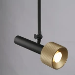 Подвесной светильник iLedex Delta 2361-1 BK+BR (220V)