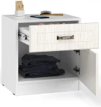 Тумба прикроватная Mobi Ливерпуль 08.146 белый / ясень ваниль НМ-1012-100 пвх 339694