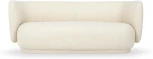 Диван Lucca ОГОГО (арт.786663), (Ткань,Рогожка,Букле/Белый)