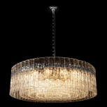 Подвесная люстра Loft It Nevada 10297/800 Nickel (220V, хрусталь, на цепи, круглые)