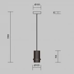 Подвесной светильник Maytoni Pilastro MOD430PL-L5W3K (LED, 220V, на проводе, круглые)