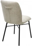 Стул COMO UF998-04 бежевый, букле / черный каркас / Товарный знак DISAUR
