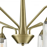 Потолочная люстра на штанге Lumion Doliana 6584/6C бронза/прозрачный, металл/стекло E14 6*40W 220V