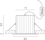 Встраиваемый светильник светодиодный Lightstar Ciclone 385647 (220V, круглые, IP44)