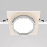 Встраиваемый светильник Hoop GX53 1x15Вт Maytoni Technical DL086-GX53-SQ-WS (220V, круглые)