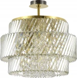 Потолочная люстра на штанге ST Luce Ritz SL6138.313.12 латунь/прозрачный E14 12*40W (220V, круглые)