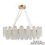 Подвесной светильник Arte Milano 4653.D750.H240.E14.12 G (220V, на тросе, перо)