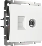 Розетка ТВ+Ethernet RJ-45 6 cat.(белый) Werkel W1181301 (a056109)