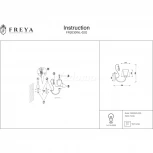 Бра Freya Vanda FR2030WL-02G (220V, подвески)