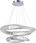 Подвесной светильник ярусный ST Luce Ritorto SL6204.101.02 Хром/Прозрачный LED 1*52W 4000K (220V, на тросе, круглые)