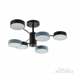 Потолочная люстра на штанге Arte Milano Ferrara 250906/6B Bk/Gr (LED, 220V, круглые)