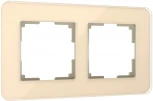 Рамка на 2 поста Elite (айвори, стекло) Werkel W0022443 (a057883)