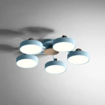 Потолочная люстра Move 5 Blue Imperiumloft Move_01 (178252-26) (LED, 220V, пульт управления, круглые)