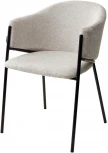 Стул DILL WZ2042-02 светло-бежевый фактурный велюр / черный каркас