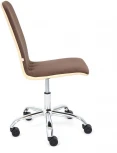 Кресло RIO флок/кож/зам , коричневый/бежевый, 6/36-34 Tetchair 14205