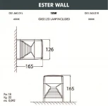 Настенный светильник уличный Fumagalli Ester DS1.560.000.WXD1L (220V, куб, IP55)