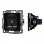 Механизм компьютерной розетки SCT-MPC1-PL-BK-V (RJ-45, CAT6) (Arlight) 049847