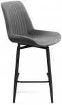 Полубарный стул Notta Седа К крутящийся темно-серый / черный 520601