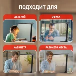 Офисная настольная лампа светодиодная складываемая с регулировкой цветовой температуры и яркости зарядка от USB ЭРА NLED-510-8W-BK