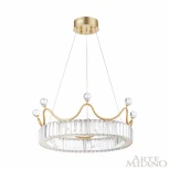 Подвесной светильник Arte Milano Venezia 310322/D500 GD (регулировка яркости, LED, 220V, хрусталь, пульт управления, на тросе, круглые)