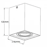 Накладной точечный светильник Crystal Lux CLT 420 420C AL (220V)