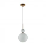 Подвесной светильник Odeon Light Lolla 4359/1A бронзовый/белый/камень/металл IP20 E14 40W 220V