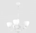 Подвесная люстра Arte Milano AM342837 342837/5 WT+SL (220V, на цепи)