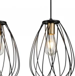 Подвесной светильник Barrie 10180/3S E27*60W Black/Brass (220V, на проводе)