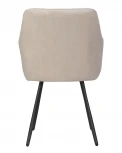 Стул обеденный ROBY (ЭМАЛЬ ЧЕРНЫЙ МУАР велюр Catania Humus)