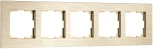 Рамка на 5 постов (шампань) Werkel W0053511