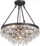 Подвесная люстра Vitaluce V5352-1/5S, 5хE14 макс. 40Вт (220V, хрусталь)