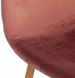 Стул BREEZE (mod. 4724) / 1 шт. в упаковке (Вельвет,Металл /Коралловый )